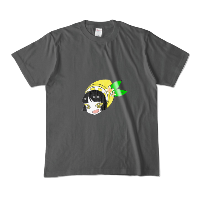 カラーTシャツ(濃色) - M - 両面 - チャコール