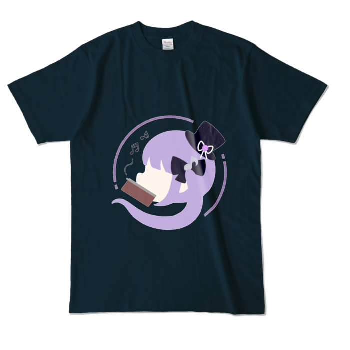 カラーTシャツ - L - ネイビー (ロゴカラー)