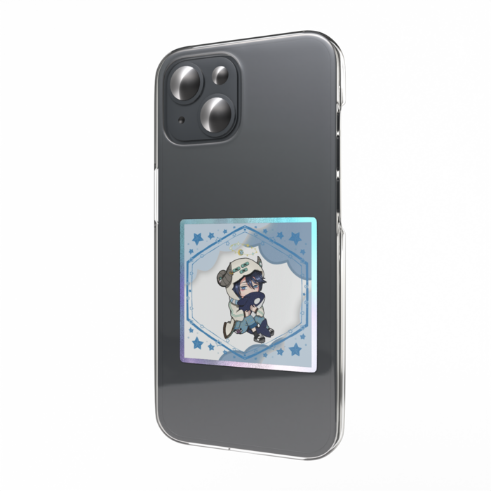 オーロラスマホステッカー - 縦