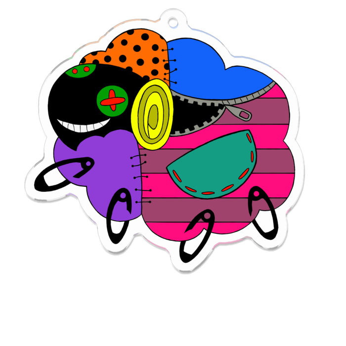 アクリルキーホルダー - 70 x 70 (mm)