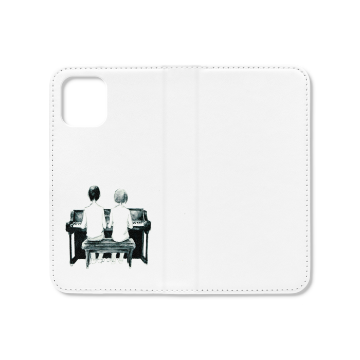 手帳型iPhoneケース(ベルトなし) - iPhone12 mini - ストラップ穴 なし