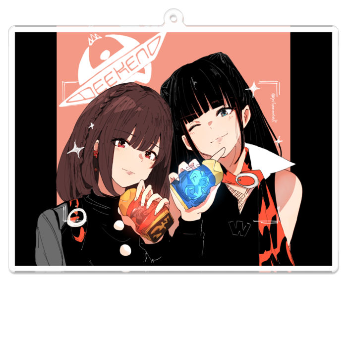 アクリルキーホルダー - 100 x 100 (mm)