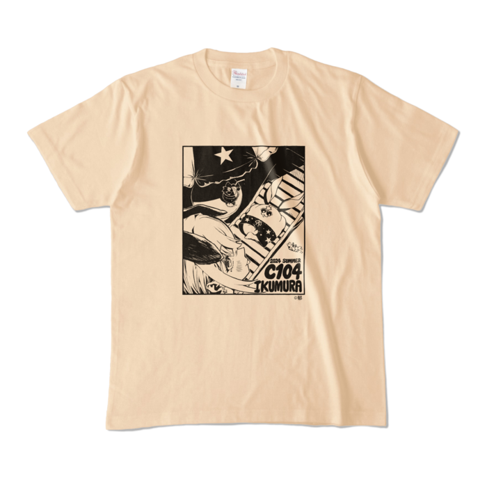 カラーTシャツ - M - ナチュラル (淡色)