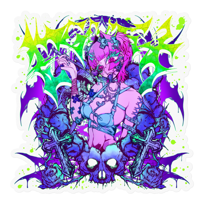 ステッカー - 100 x 100 (mm)