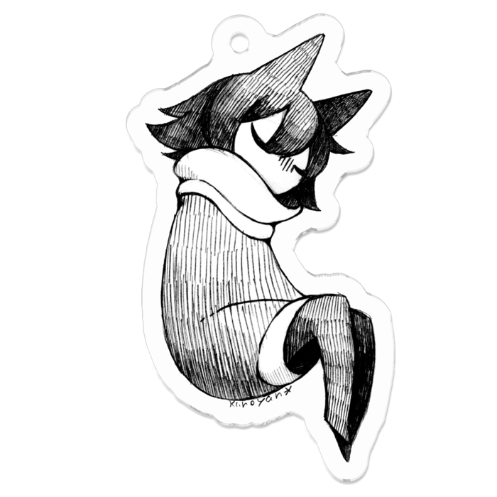 アクリルキーホルダー（コーティング） - 50 x 50 (mm)