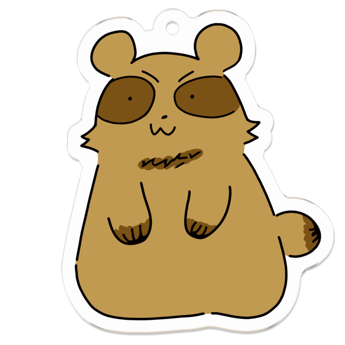 アクリルキーホルダー - 50 x 50 (mm)