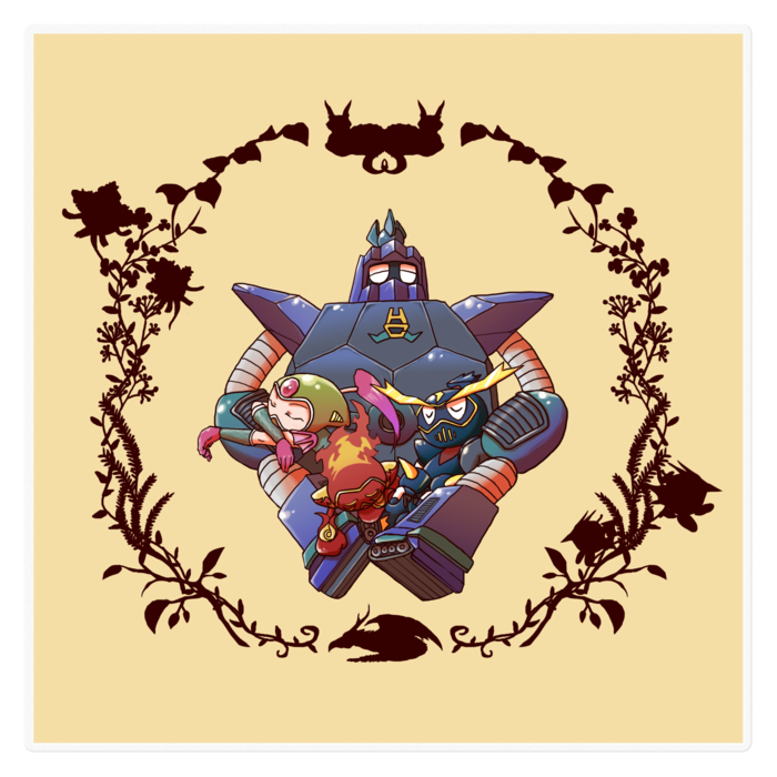 ステッカー - 160 x 160 (mm)