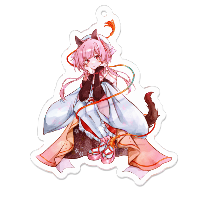 アクリルキーホルダー（コーティング） - 70 x 70 (mm)