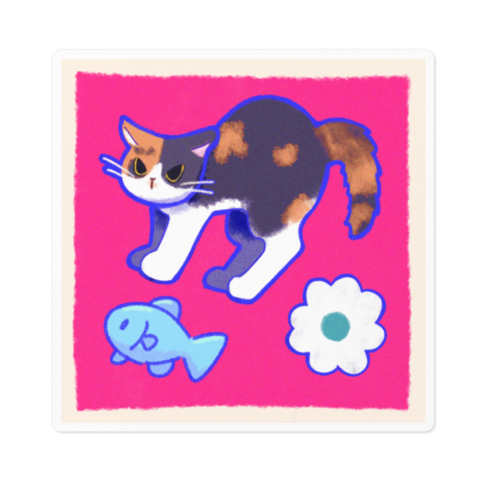 ステッカー - 100 x 100 (mm)