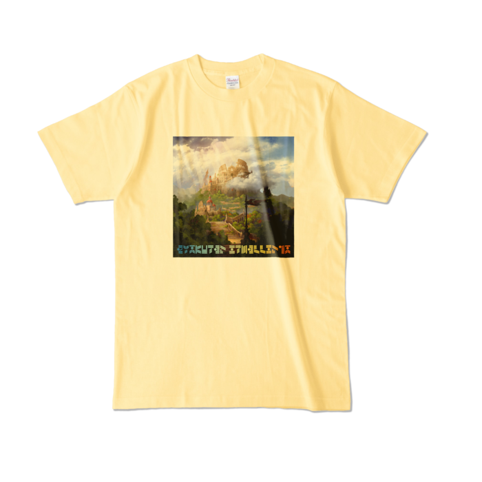 コロシアム デザインTシャツ（L/ライトイエロー）