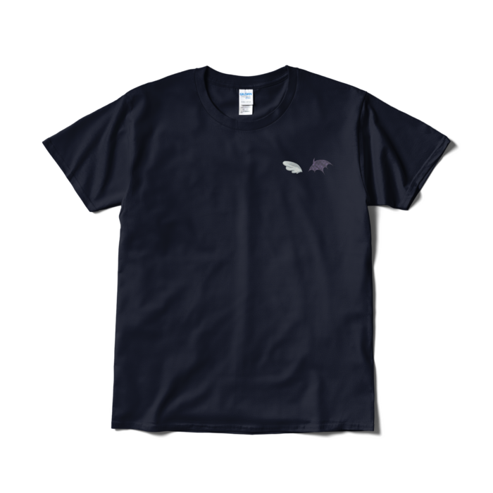 胸元ワンポイントTシャツ - L - ネイビー