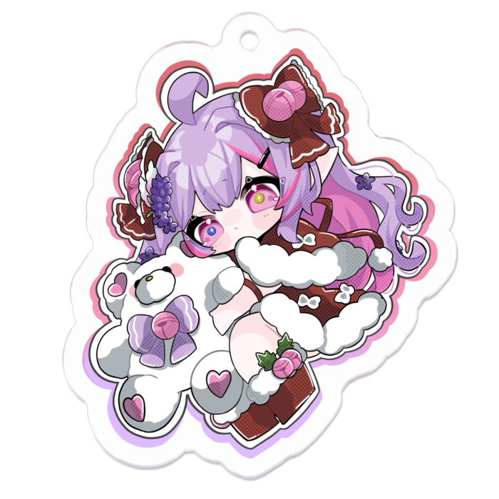 アクリルキーホルダー - 50 x 50 (mm)
