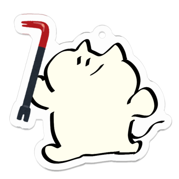 アクリルキーホルダー - 50 x 50 (mm)