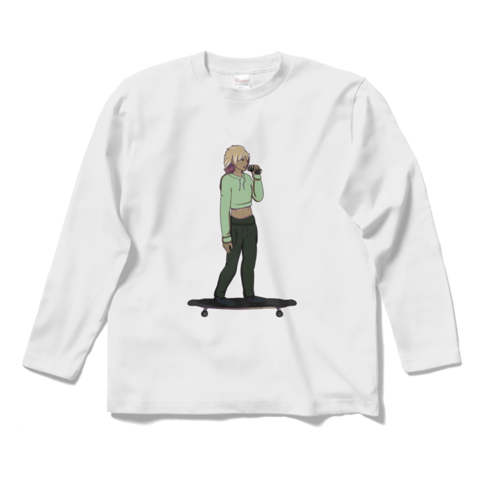ロングスリーブTシャツ - S - ホワイト　両面