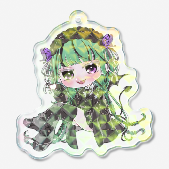 ホログラムアクリルキーホルダー - 50 × 50mm