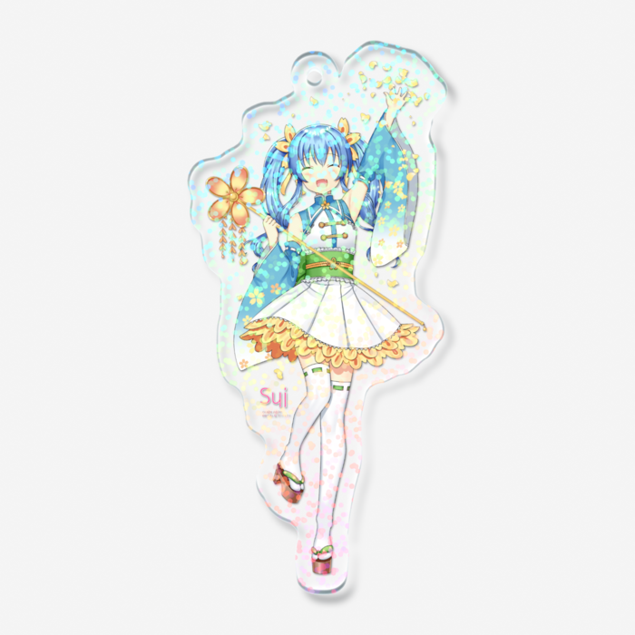ホログラムアクリルキーホルダー - 70 × 70mm