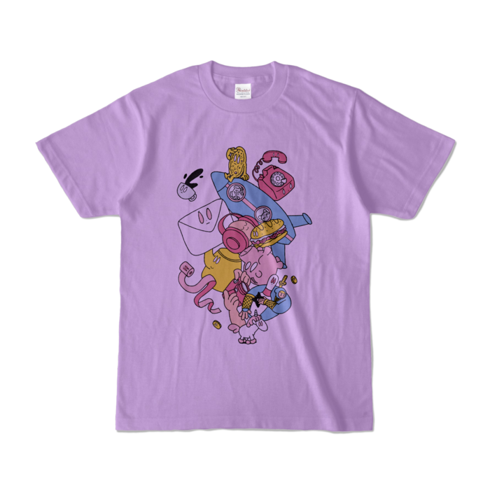 カラーTシャツ - S - ライトパープル (淡色)