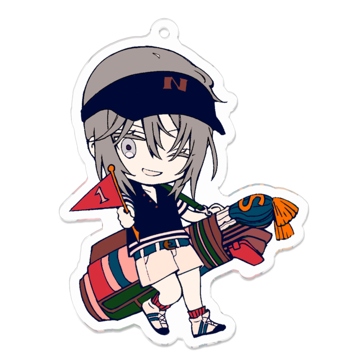 アクリルキーホルダー（コーティング） - 70 x 70 (mm)