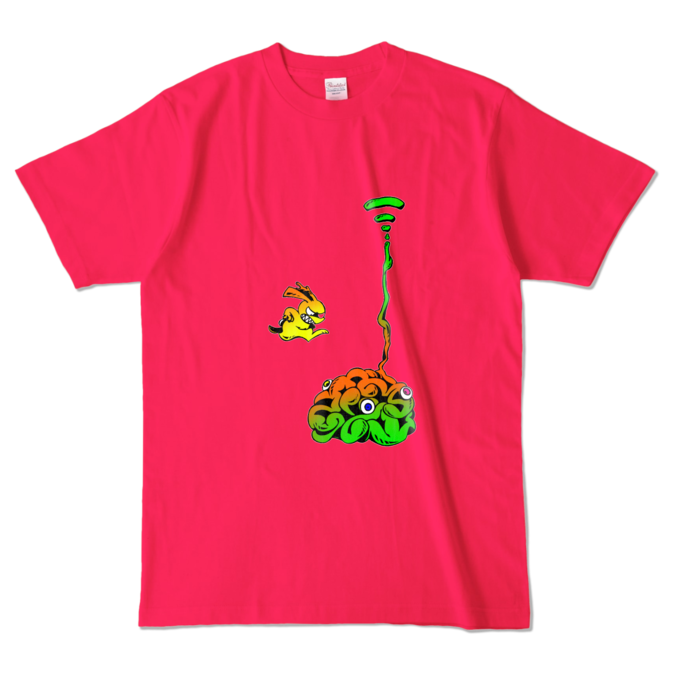 カラーTシャツ - L - ホットピンク (濃色)(4)
