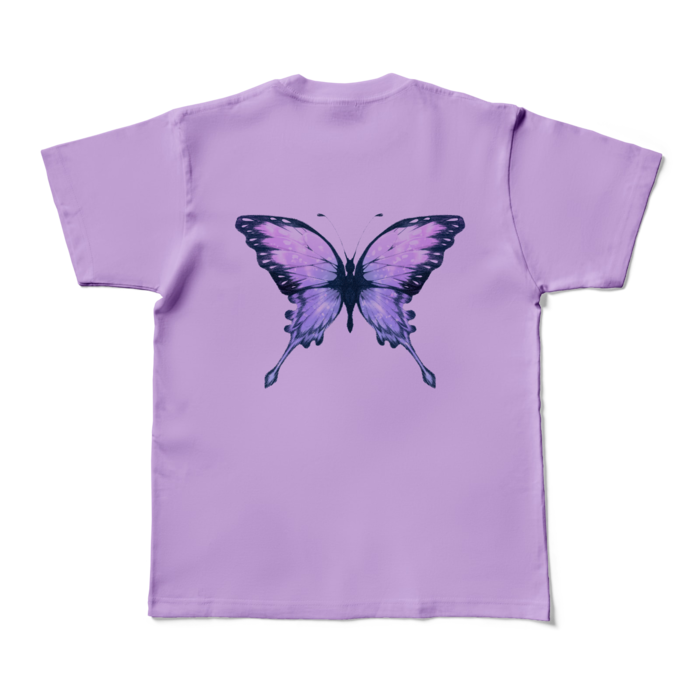 カラーTシャツ - M - ライトパープル (淡色)(裏面)