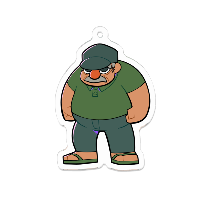 アクリルキーホルダー（コーティング） - 70 x 70 (mm)