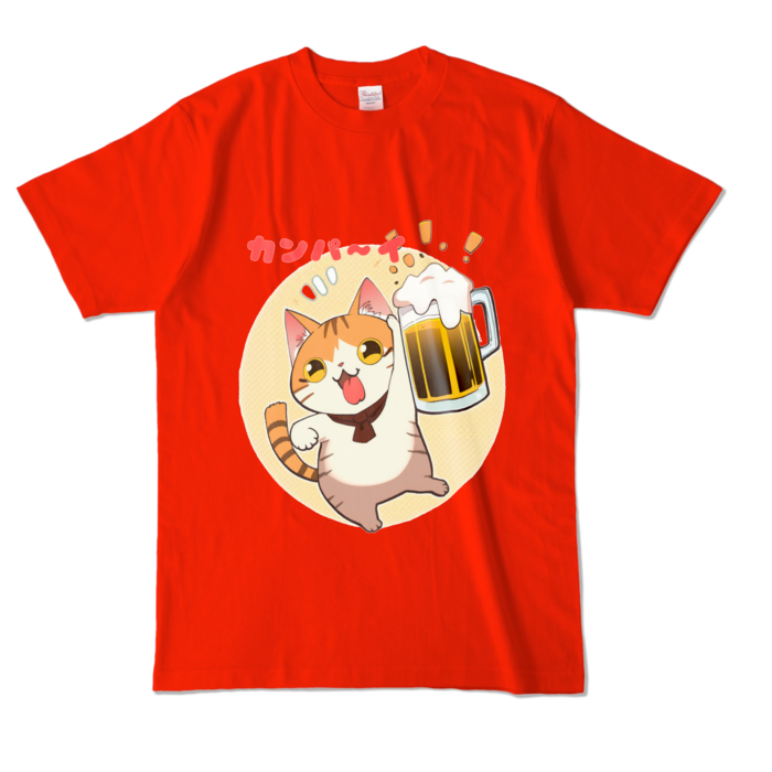 カラーTシャツ - L - レッド (濃色)