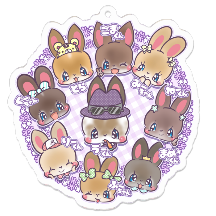 アクリルキーホルダー - 70 x 70 (mm)