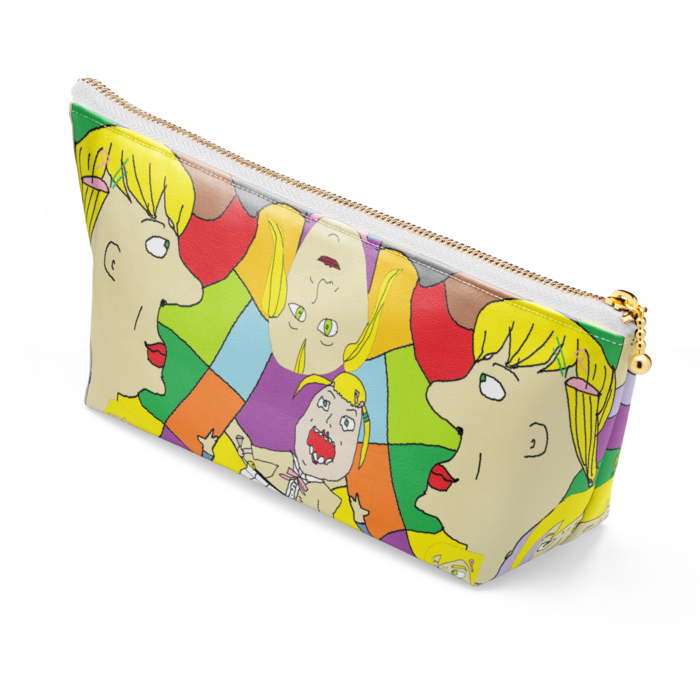 ポーチ - 長さ21.5cm / 高さ10cm - ホワイト