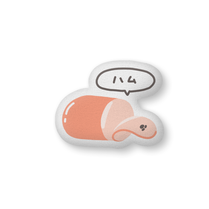 ふかふかクッション - 中（H36×W56cm） - 片面