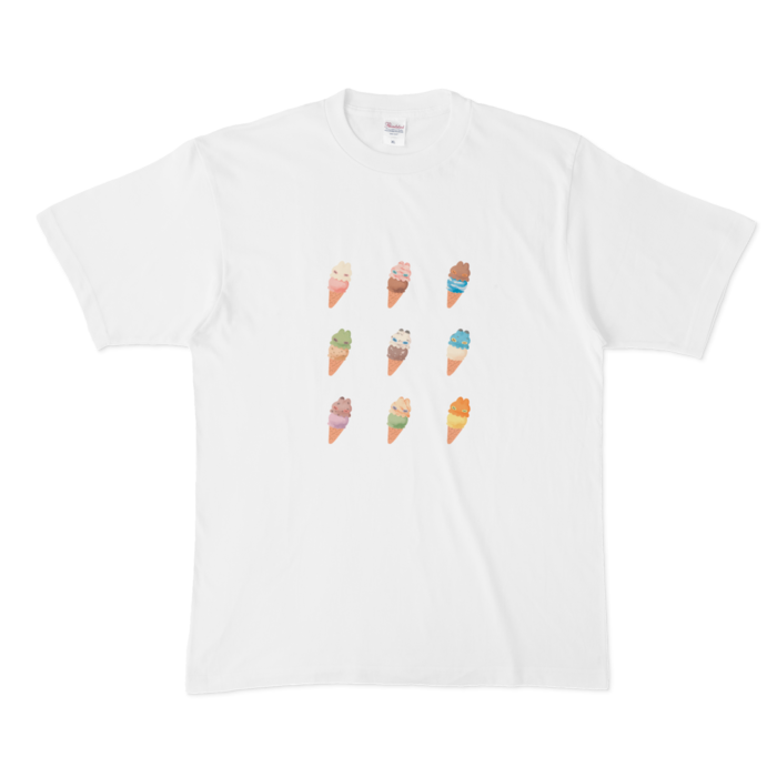 Tシャツ（ice cream) - XL 