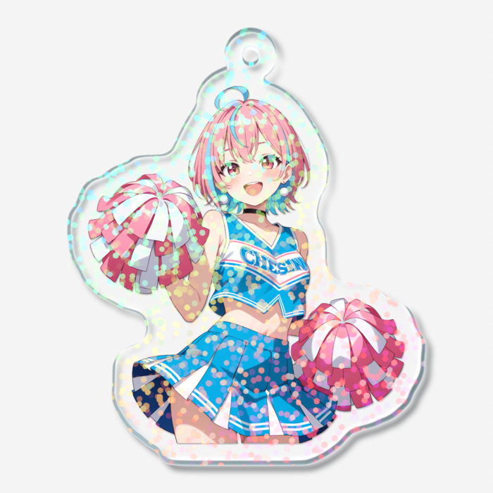 ホログラムアクリルキーホルダー - 50 × 50mm