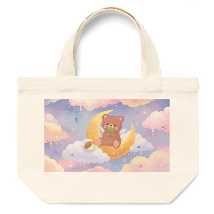 ブルーミニトートバッグ S  