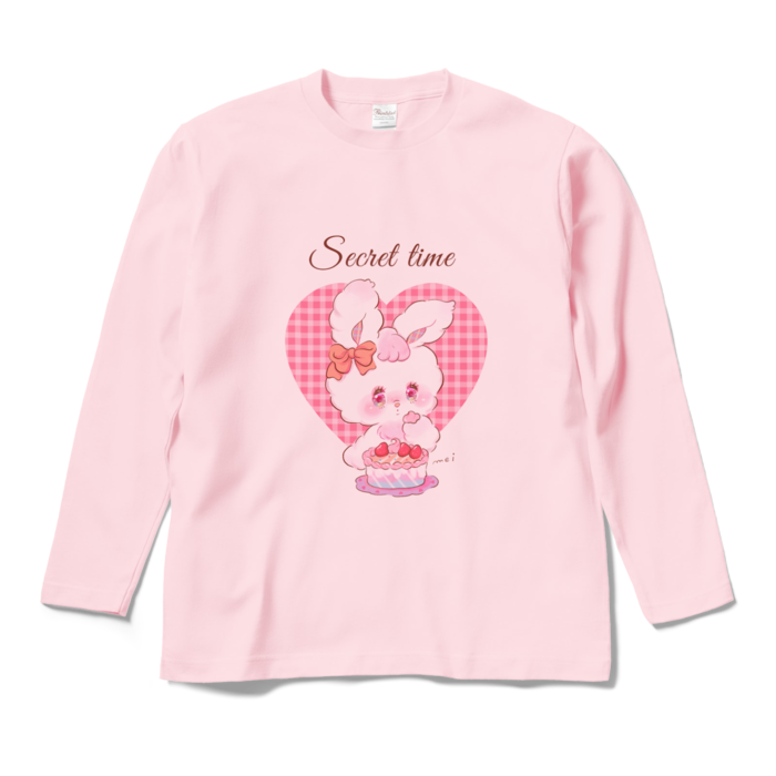 ロングスリーブTシャツ - M - ライトピンク