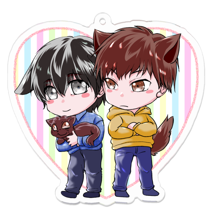 アクリルキーホルダー（コーティング） - 70 x 70 (mm)