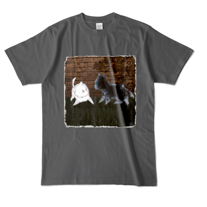 カラーTシャツ - L - チャコール (濃色)