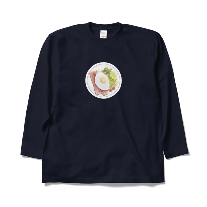 ロングスリーブTシャツ 紺色 XL