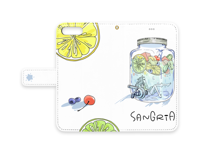 手帳型iPhoneケース - iPhone 8 Plus / 7 Plus - ストラップ穴 あり