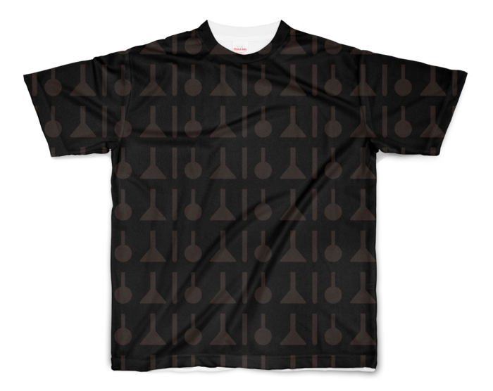 フルグラフィックTシャツ - S - 両面印刷 黒