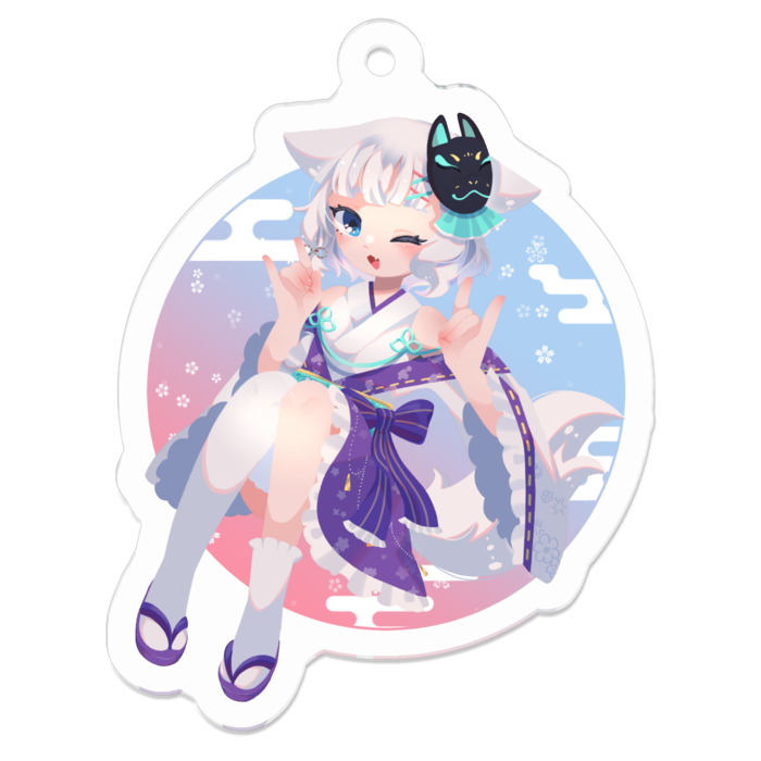 アクリルキーホルダー - 50 x 50 (mm)