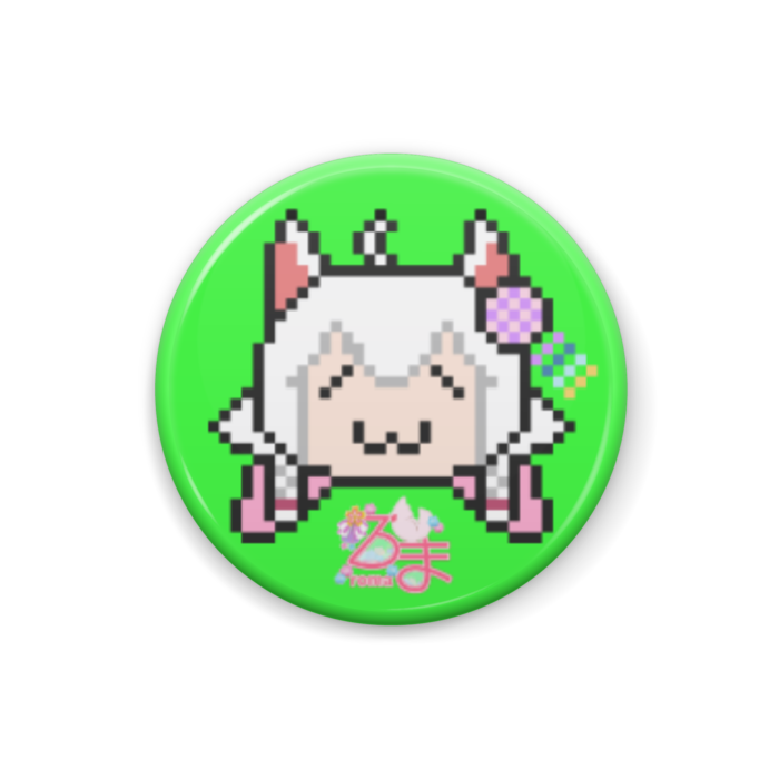ろまドット缶バッジ(全７種/穏やか)🌸焼鳥カモマさん