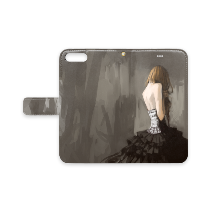 手帳型iPhoneケース - iPhone 7 Plus / 8 Plus - ストラップ穴 あり