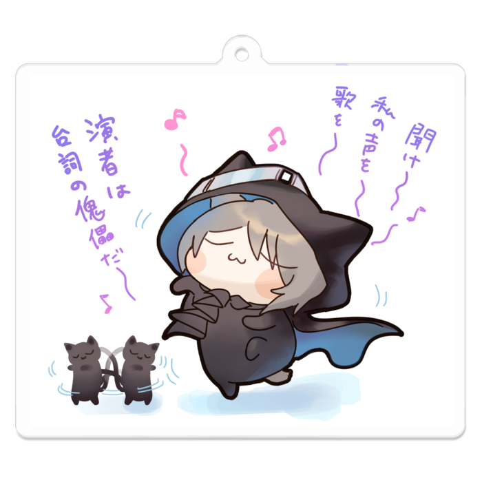 アクリルキーホルダー - 70 x 70 (mm)