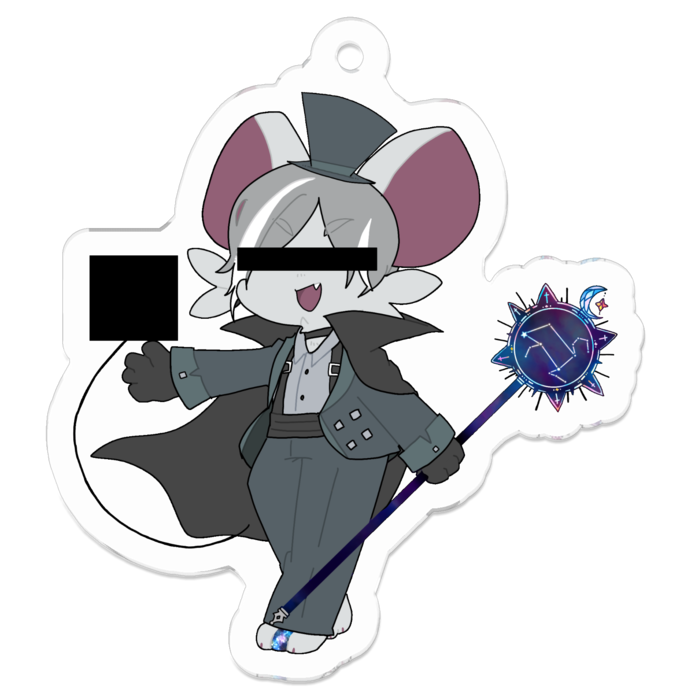 アクリルキーホルダー - 50 x 50 (mm)