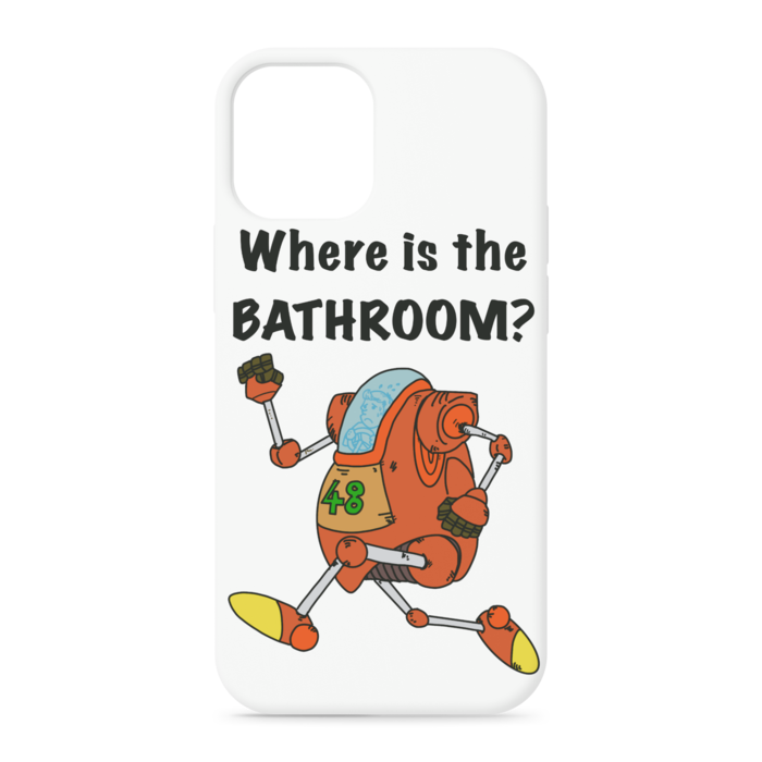 Iphoneケース Where Is The Bathroom Abusuma Booth