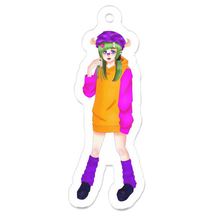 アクリルキーホルダー - 50 x 50 (mm)