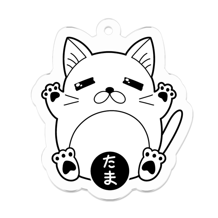 アクリルキーホルダー - 50 x 50 (mm)