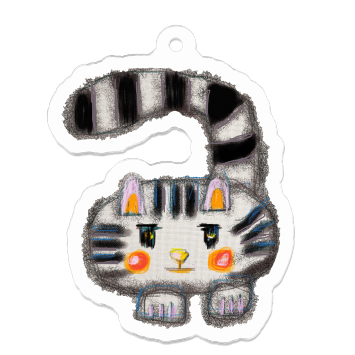 アクリルキーホルダー - 50 x 50 (mm)
