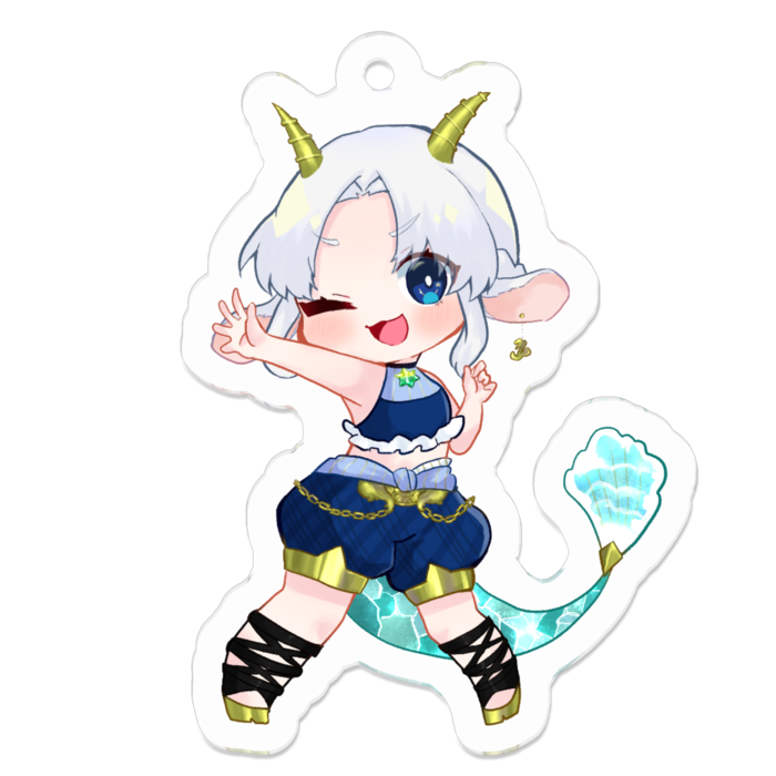 アクリルキーホルダー - 50 x 50 (mm)
