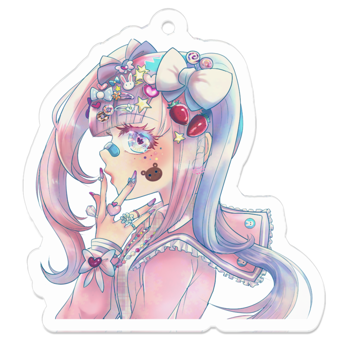 アクリルキーホルダー - 50 x 50 (mm)