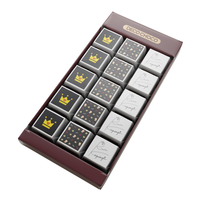 DECOチョコ - 列ごとにデザイン